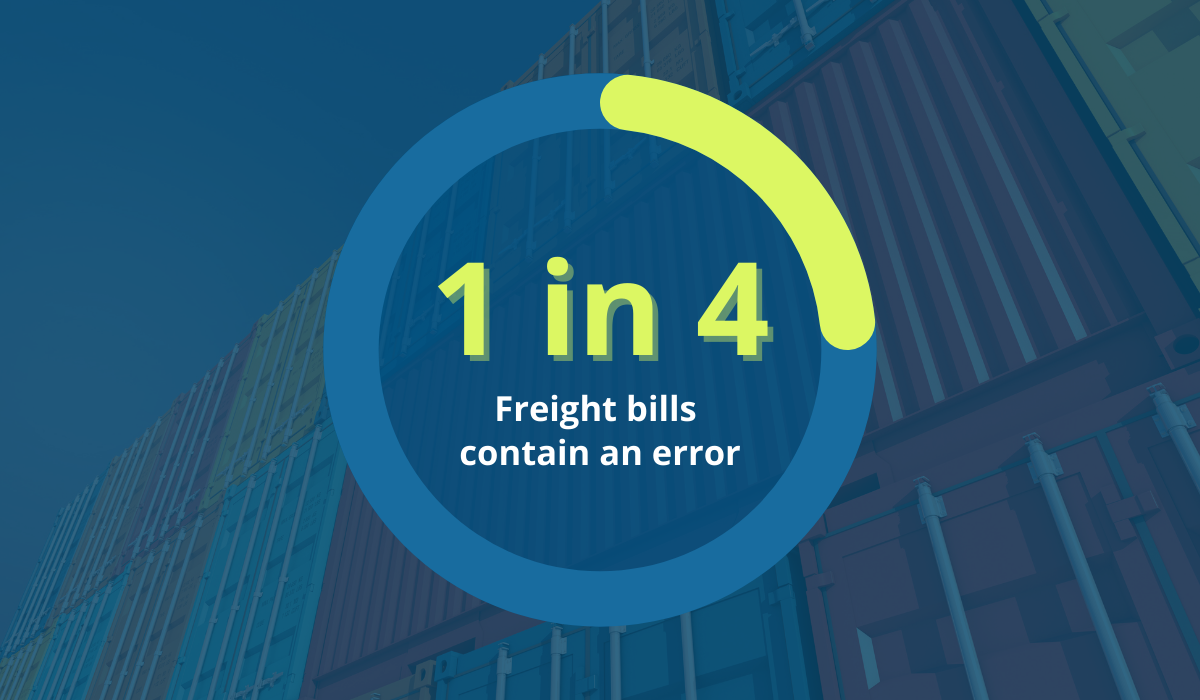 1 in 4 Freight Bills Contain in Error